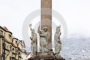 Column of St. Anna on Maria Teresa Street, Innsbruck, Austria