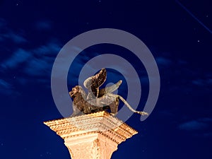 Column Of St. Mark, under the stars