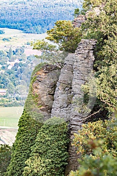 Columnar basalt at Hungary