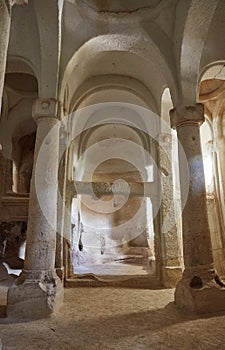 The Columned Church in Cappadocia's Rose Valley