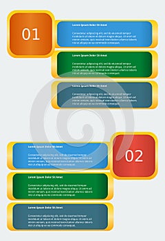 Columned Lists Infographic Banner Template