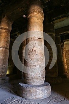 Columns in Abydos Temple, Madfuna, Egypt