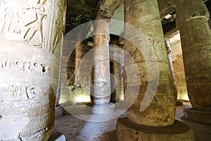 Columns in Abydos Temple, Madfuna, Egypt