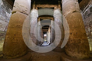 Columns in Abydos Temple, Madfuna, Egypt