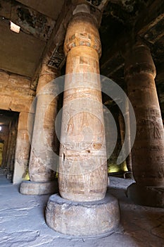 Columns in Abydos Temple, Madfuna, Egypt