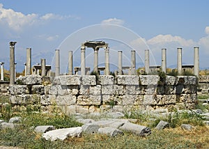 Columns of the Agora in Perga photo