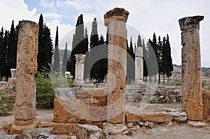 Columns - Ancient Greco-Roman and Byzantine city of Hierapolis