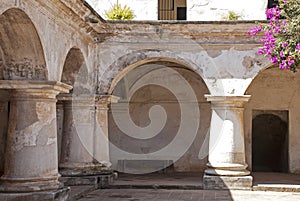 Columns and arches in a convent