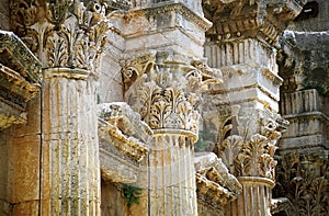 Columns in Baalbek - detail