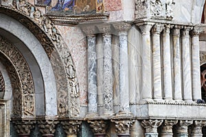 Columns on Basilica of Saint Mark