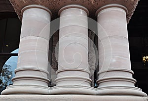 Columns of a building photo