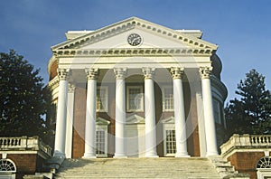 Columns on building at University of Virginia inspired by Thomas Jefferson, Charlottesville, VA