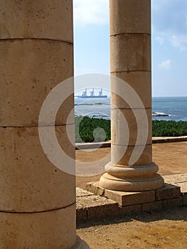 Columns in Caesarea