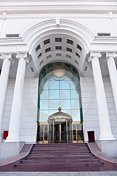 Columns and ceiling