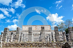 Columns in Chichen Itza