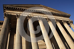 Columns of a courthouse