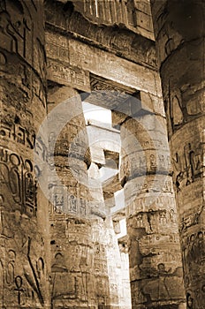 Columns with cuneiform writing