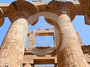 columns in Egypt.