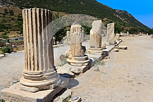 Columns in Ephesus, Turkey