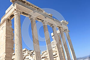 Columns of Erechtheum temple