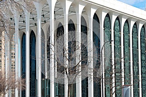 Columns and Facade of Minneapolis Office Building