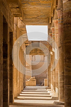 Columns of the Festival Hall of Thutmose III in the Karnak Temple Complex, Egy