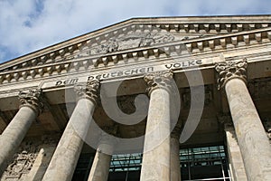 Columns of German Parliament