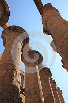 Columns in Great Hypostyle Hall, Karnak temple complex, Egypt