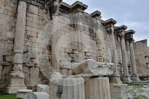 Columns in Hadrians Library