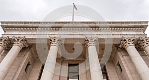 Columns on the historic Washoe County Courthouse