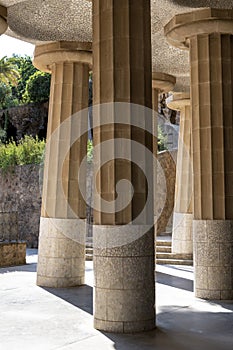 Columns in hypostyle room, Gulell parc photo