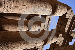 Columns in Karnak egypt