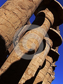 Columns in Karnak temple
