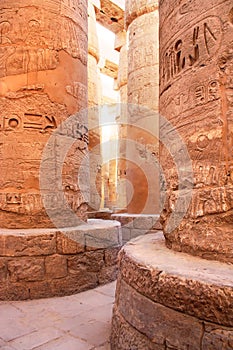 Columns in Karnak Temple, Luxor, Egypt