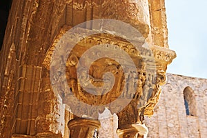 The columns of Monreale Cathedral's garden