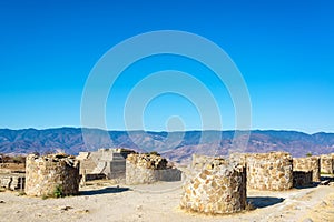 Columns in Monte Alban