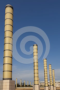 Columns in Montjuic