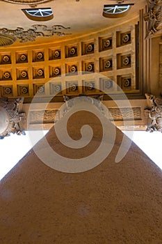 Columns of an old theater building