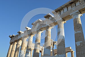 columns of the Parthenon in athens acropolis