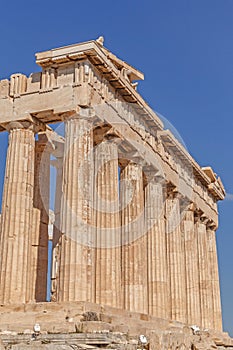 Columns of Parthenon temple