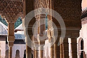 Columns in the Patio de los Leones photo