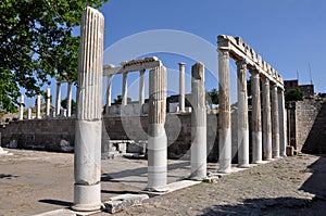 Columns  Pergamon or Pergamum  Bergama  Turkey