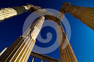 Columns in Pergamon, Turkey