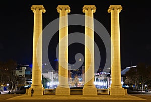 Columns on the Placa De Espanya photo