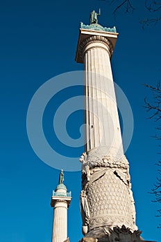 Columns place of the Nation in Paris