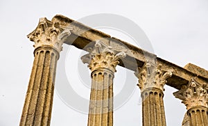 Columns of Roman Temple in Evora