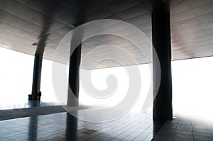 Columns and Roof of a Building