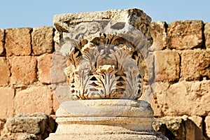 Columns of ruined Greco-Roman city of Gerasa