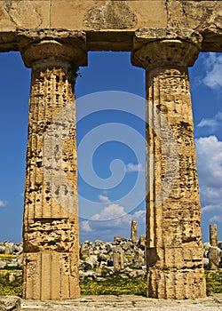 The columns and the ruins
