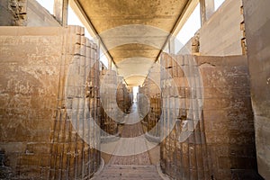 Columns in Saqqara, Egypt